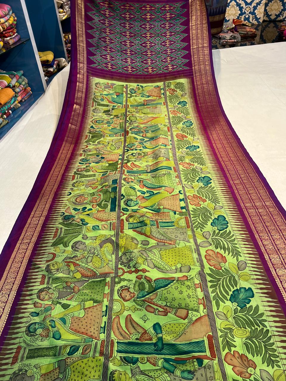 Ikkath Pattu Saree