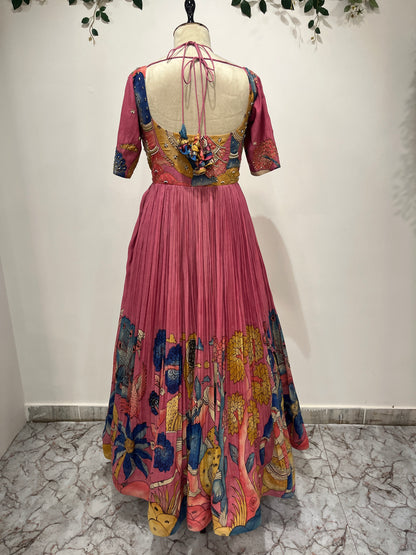 Peach Frock Long Frock