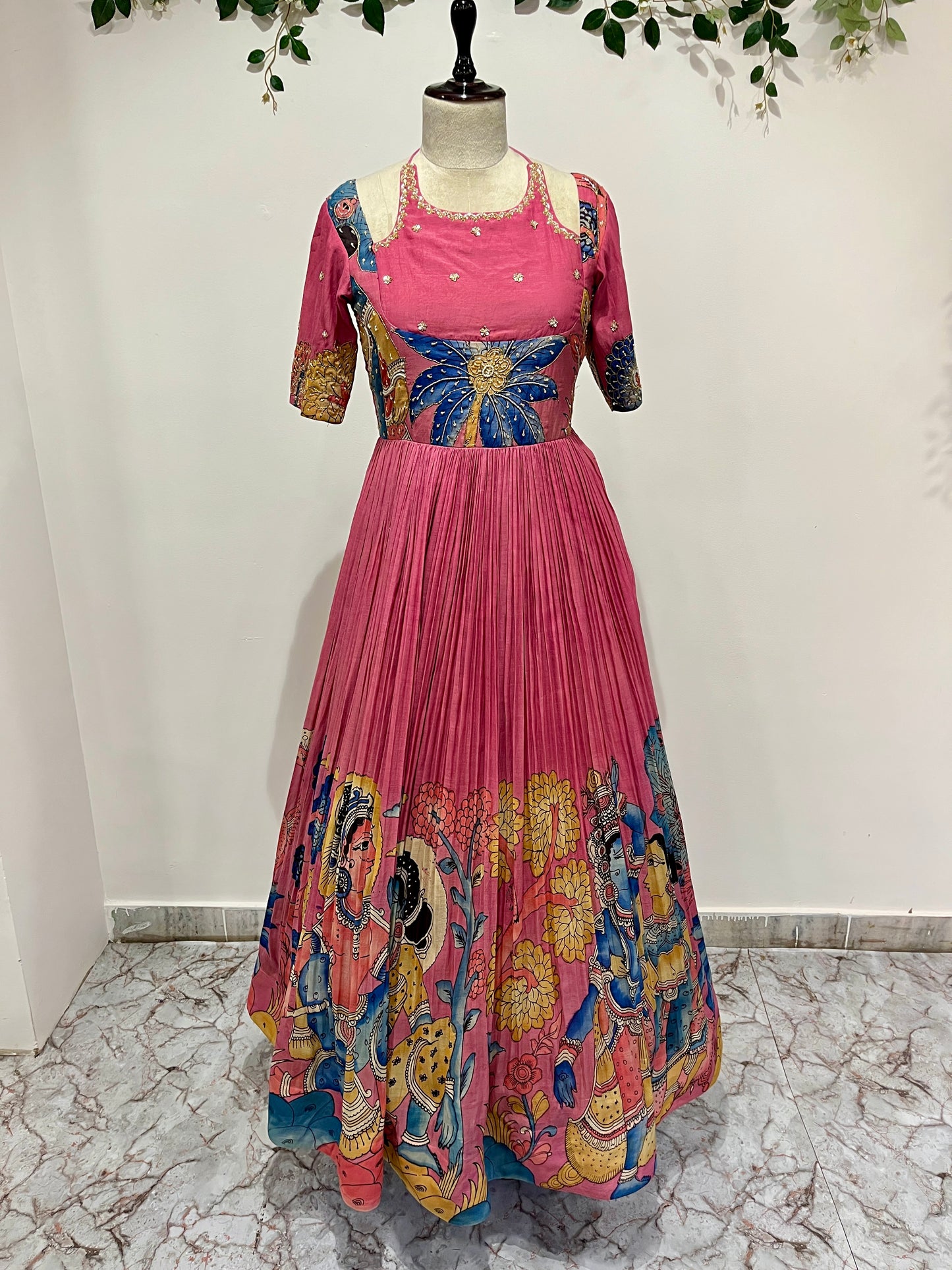 Peach Frock Long Frock