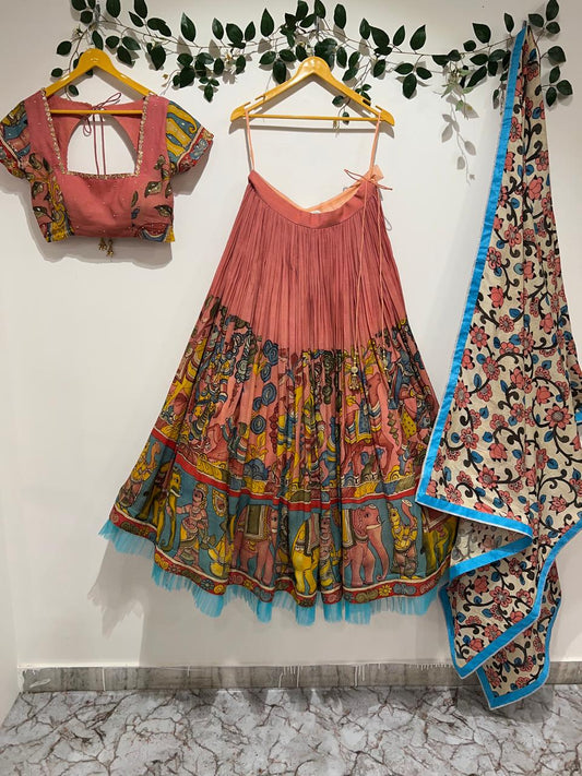 Peach Lehenga