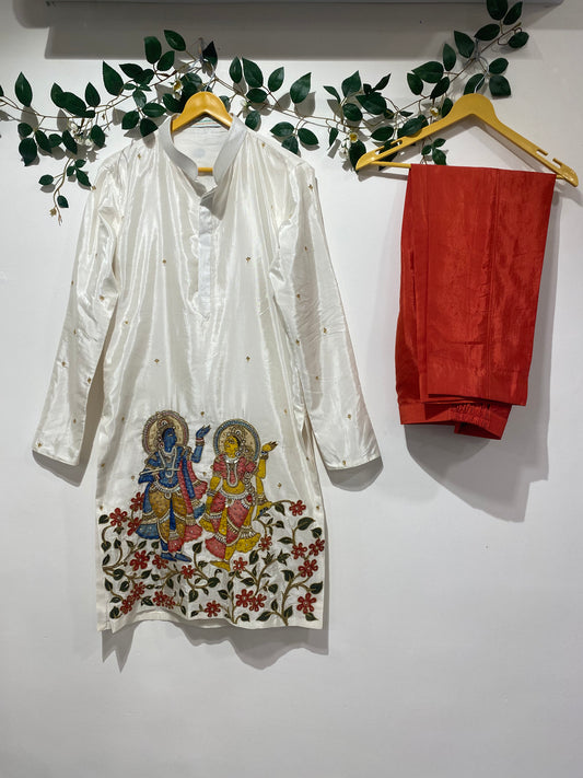 Radhakrishna Applique Kurta